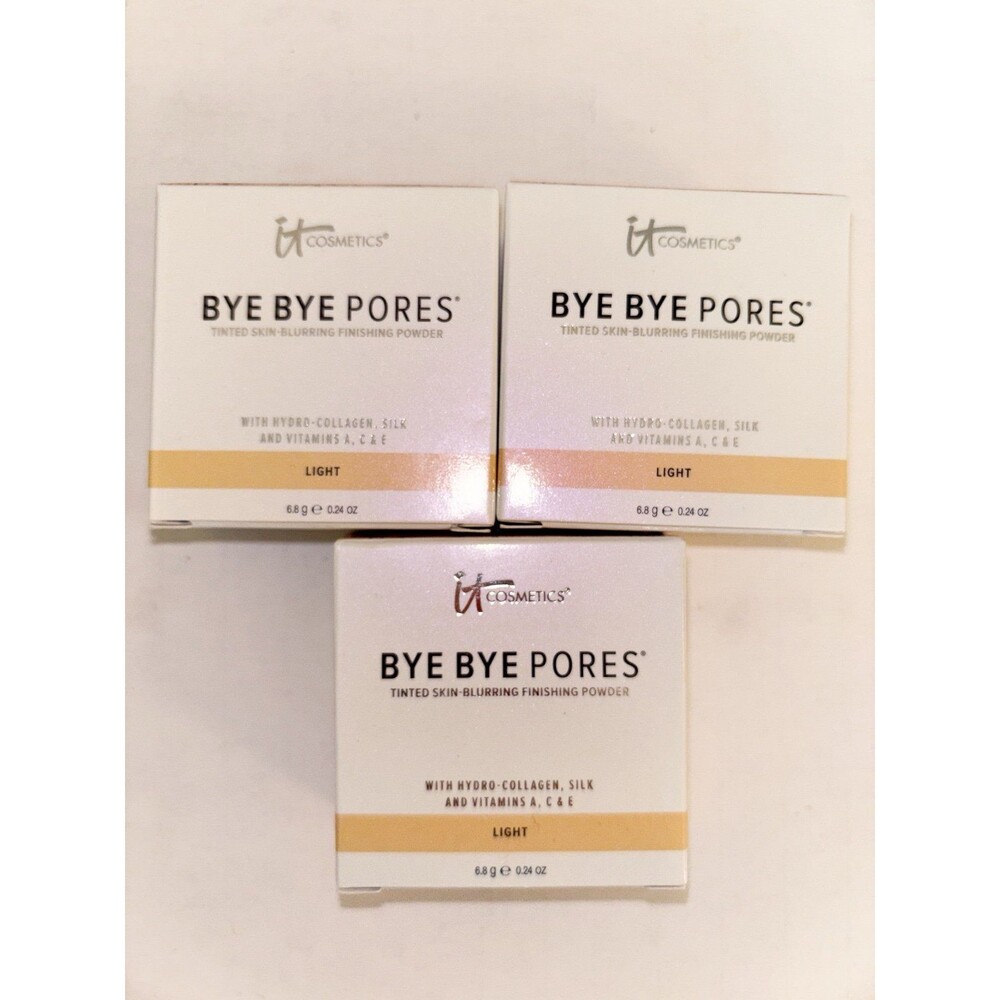 it Cosmetics Bye Bye Pores Tinted Skin-Blurring Finishing Powder Light 0.24oz